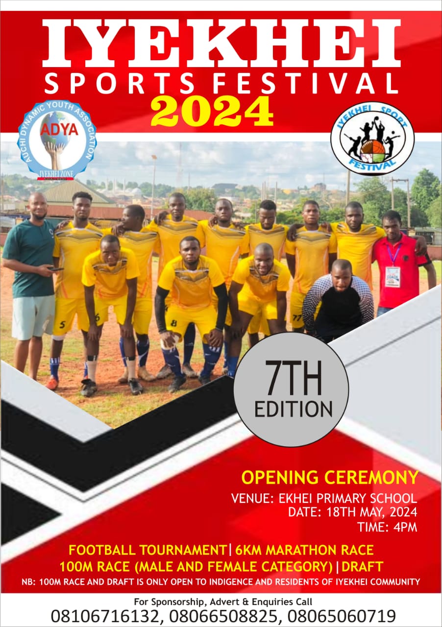 ISF2024: Iyekhei Sports Fest 7th Organized Edition to Kick Off on Saturday