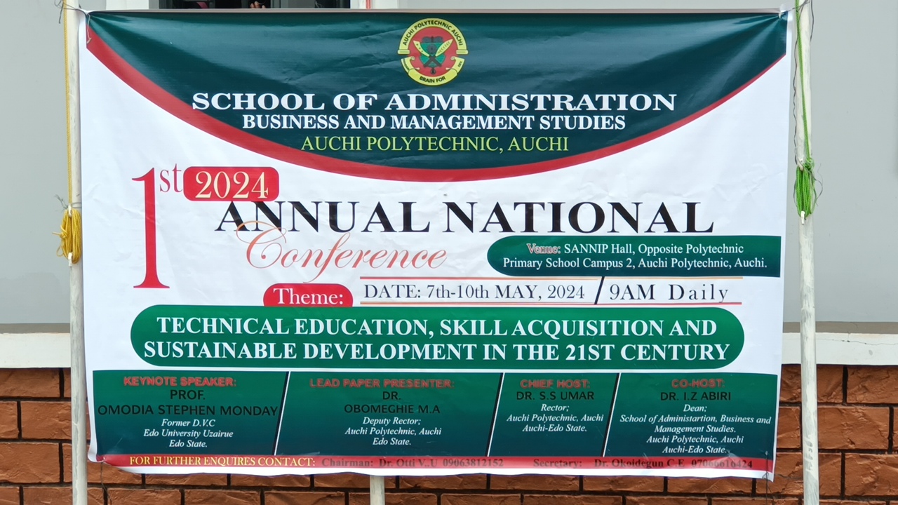 SABMS Holds 1st Annual National Conference in Auchi Polytechnic